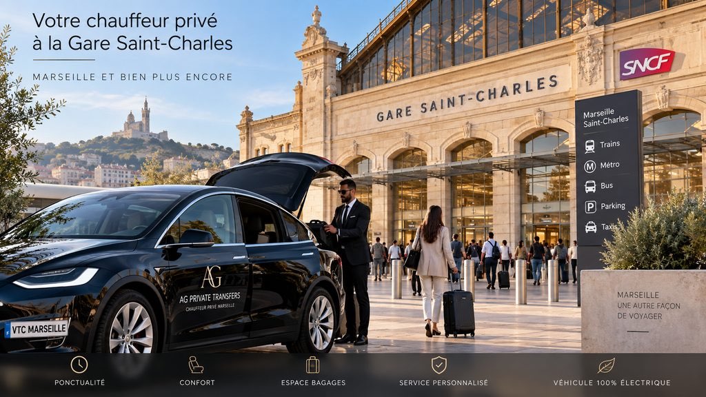Chauffeur privé VTC Gare Saint-Charles Marseille