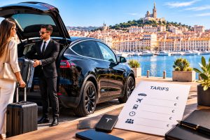 Tarif chauffeur privé Marseille – VTC Tesla Model Y
